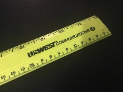 US West Communications Neon Advertising Ruler | eBay