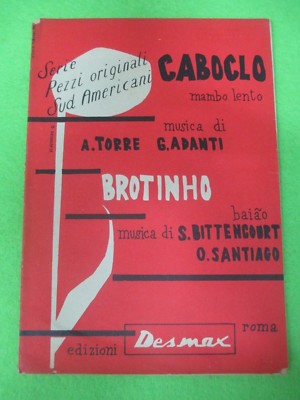 RARE CABOCLO Torre Adanti BROTINHO Bittencourt no mc lp single score (SP3)