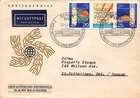 GERMANY DDR 1970 FDC 5th WORLD CEREAL & BREAD CONGRESS GRAIN AND GLOBE