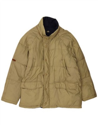 Vintage Mens Reversible Loose Fit Padded Jacket UK 38 Medium Khaki BM19