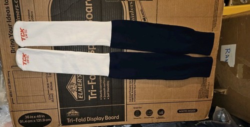 Twin City Full Knit Linemine/fuerte lateral esquinero juego calcetines azul marino nuevos sin etiquetas - Imagen 2 de 5