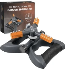 Joeys Sprinkler for Yard, Rotating Garden Sprinkler for Large Area Coverage