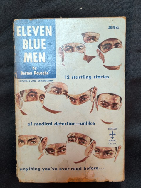 Eleven Blue Men Berton Roueche 1955 Vintage Berkley Paperback ANC 315 True Crime