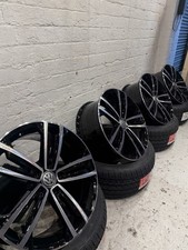 18” 5x112 Genuine VW Golf GTD Sevilles Alloy Wheels Freshly Powder Coated