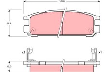 Plaquette de frein Subaru SVX