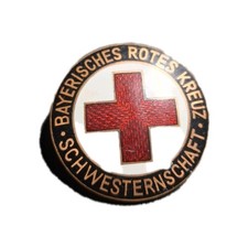 Bayerisches Rotes Kreuz Schwesternschaft Gro&szlig;es Abzeichen 38mm