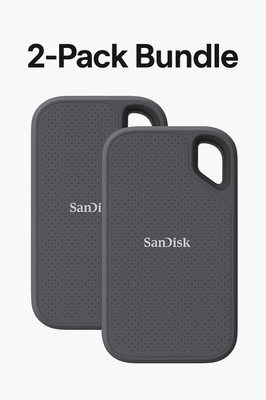 SanDisk Extreme Go SSD 2-Pack (1 TB Each)   High Speed USB 3.2 Portable Refurb