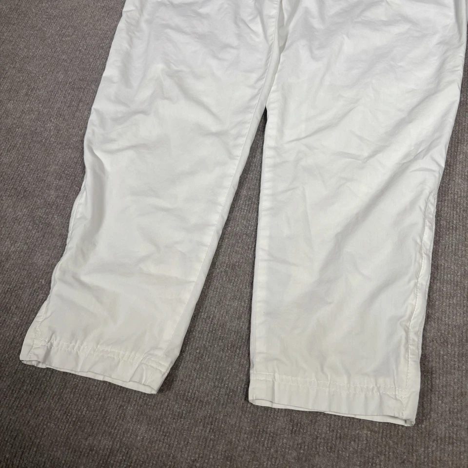 Pantalones de chándal de golf Nike vintage años 90 para hombre L blancos forrados de lana bolsillos con cremallera Foto 3 de 4
