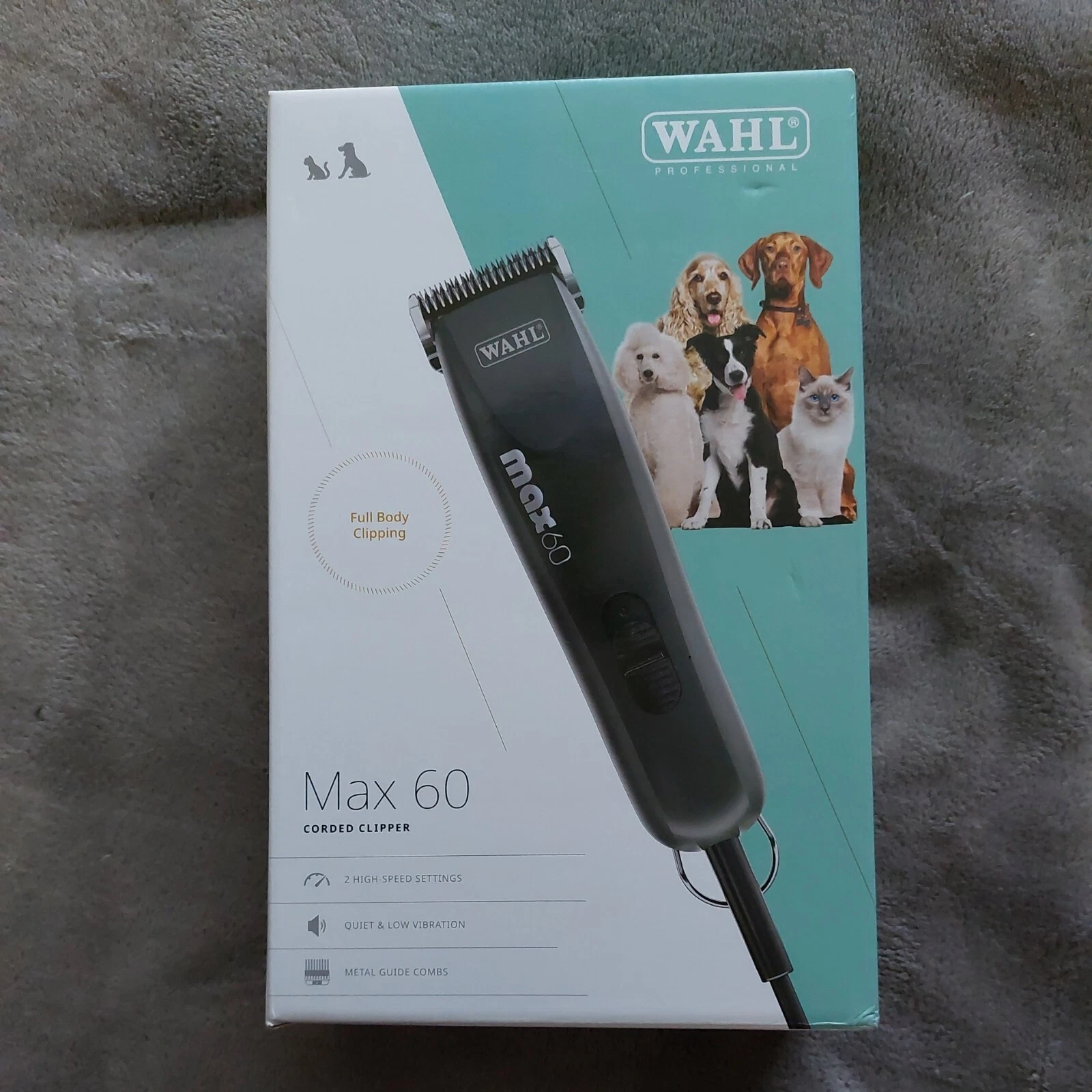 Wahl Max 60 Dog Grooming Clipper Pet Animal Trimmer Professional £129.99 RRP