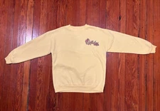 Billabong If Lost Please Return to Paradise Yellow Crewneck Medium Sweatshirt