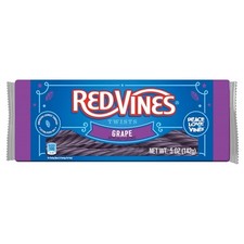 Red Vines Licorice, Grape Flavor Twists, Soft  Chewy Candy, 5oz Trays 12...