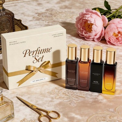 20 ml 4-teiliges Luxuriöses Duft-Geschenkset Parfüm-Duftspray Parfümnebel.