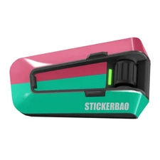 For Cardo Packtalk Edge Protection Sticker Decal TT002 Pink Green