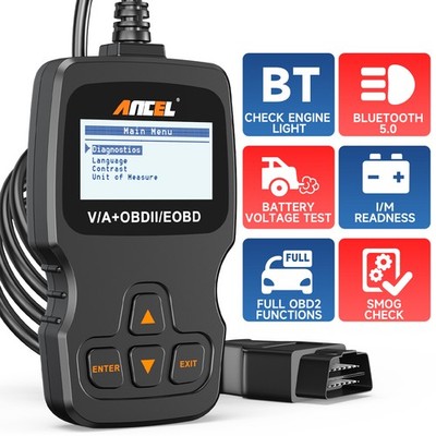 ANCEL AD310 BT Bluetooth OBD2 Scanner I/M Readnes Engine Diagnostic for Phone