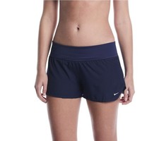 NIKE Women's Solid Effortless Swimming SWIM Boardshorts Navy SIZE: L New