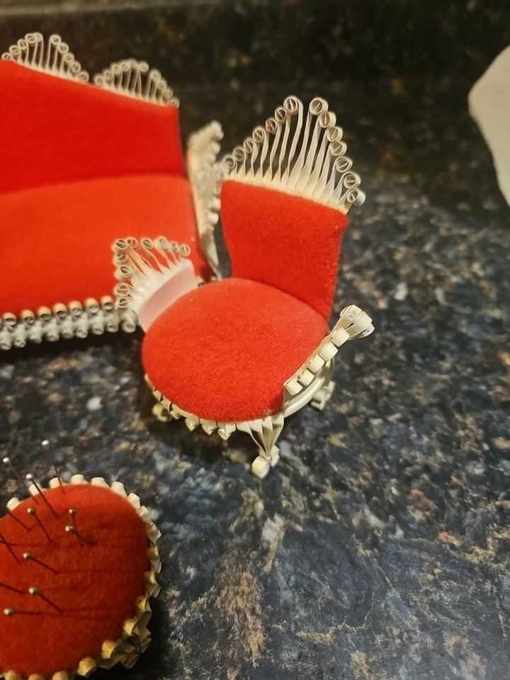 Cojín de metal vintage para muebles sofá 2 mecedora y otomana  Foto 3 de 4