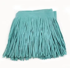 2 Meter Double Side Leather Suede Tassel Fringe Trims, Faux Leather Tassel Trims