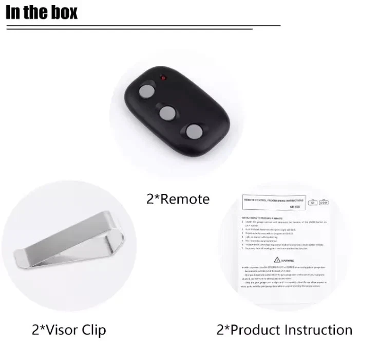 2 PCS Remotes FOB For Linear LD033 MCT-3 MCT-11 ACT-31B for 318MHZ Garage Door - Image 4 of 4