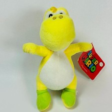 Nintendo Super Mario Bros. Yellow Yoshi Plush Stuffed Animal Toy 8" 2021 NWT