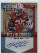 2015 Prizm Collegiate Draft Picks Tie-Dye 14/49 Melvin Gordon III #132 Auto u0h
