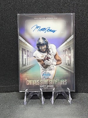 2025 Bowman Chrome U MATT JONES AUTO Campus Star Signatures Southern Miss