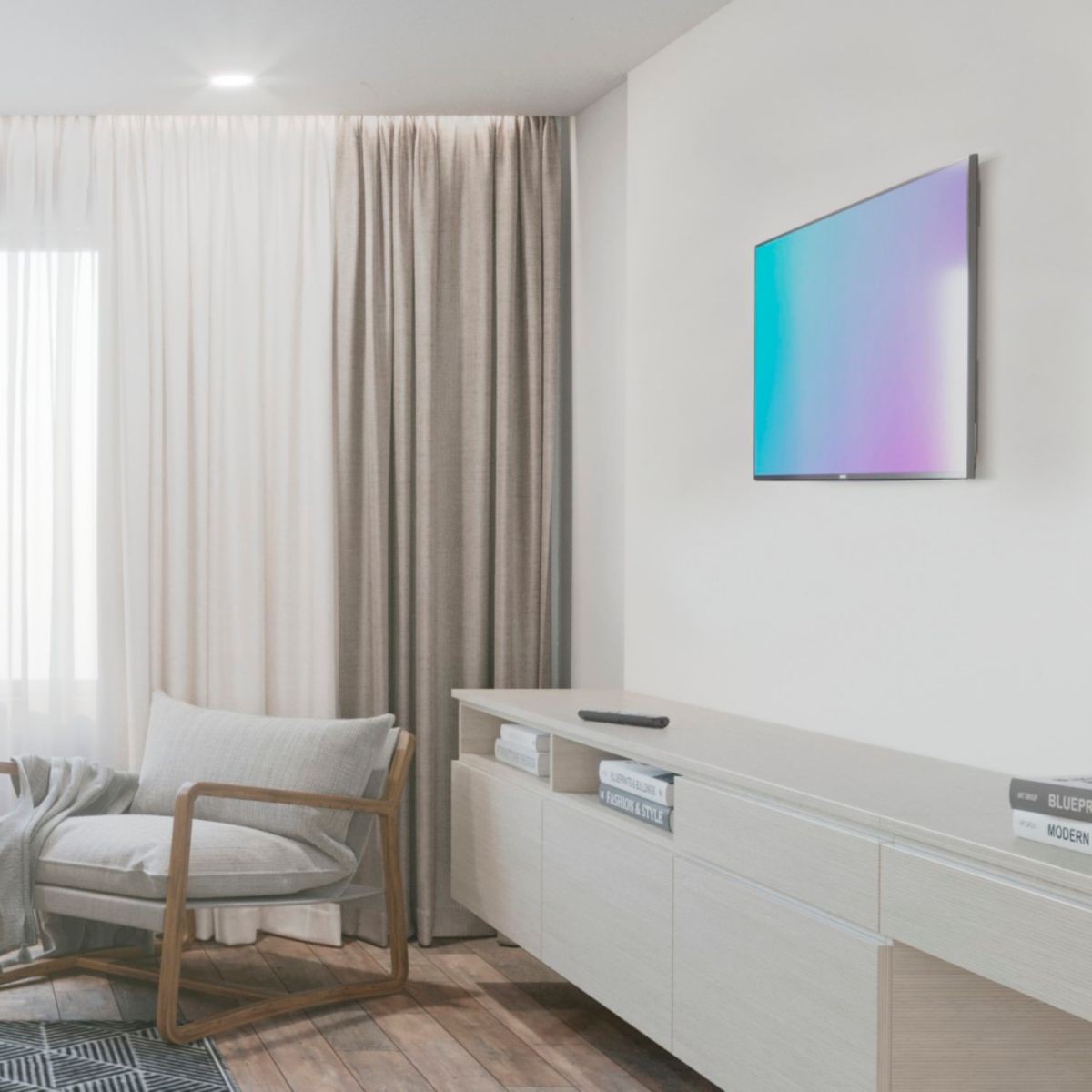 Support mural TV fixe HAMA pour écrans de 37 à 90 pouces noir
