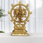 Hindu God Brass Lord Vishnu As Sudarshan & Narsimha Other Side Idol Figurines