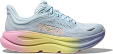 HOKA Bondi 9 Road-Running Shoes - Women's,Glimmering Blue/Overcast