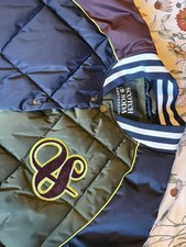 Scotch Soda Men's Yrachie Quilted Varsity Bomber Jacket Inky Blue Size XL 317