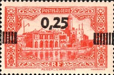 Algeria #YT148 MNH 1938 Admiralty Building Algiers Surcharge [Toned][122]