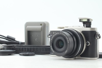   [Near MINT] OLYMPUS PEN E-PL9 Black Digital Camera 14-42mm Lens From JAPAN