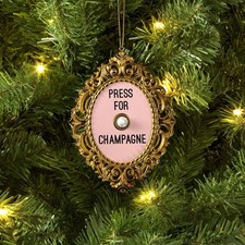 Target 🎯 Press for Champagne Pink Gold Pearl Wondershop Tree Ornament 2025