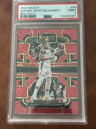 2023-24 Panini Select - Concourse Giannis Antetokounmpo #60 Red Disco Prizm /49