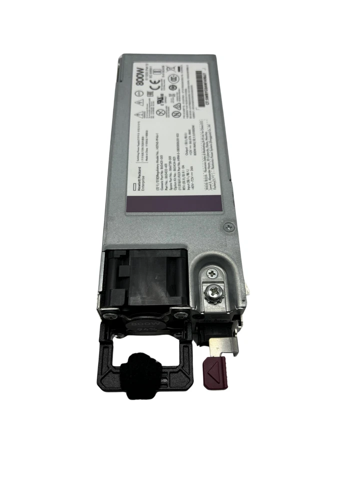 Fuente de alimentación HP 866728-001 800W ranura flexible 48VDC G10 865434-B21 865431-001 Foto 2 de 3