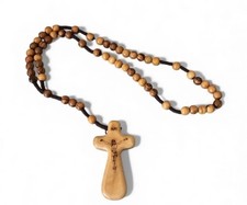 Olive Wood Rosary with Comfort Crucifix