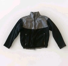 Men's Columbia Bugaboo Fleece Interchange Jacket Size XL Full Zip Black Gray