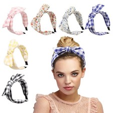 Women Headband Boho Floral Alice Band Fashion Twist Knot Headbands Hairband