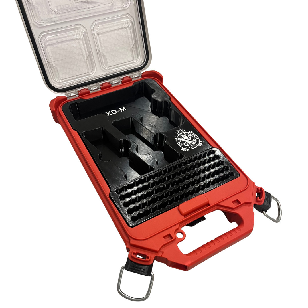 Springfield XD-M 3.8” Insert for Milwaukee Packout – Holds 2 Mags + 95 Rounds