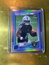 2025 Donruss Optic Ashton Jeanty Rated Rookie #202 Silver Holo Prizm RC Raiders