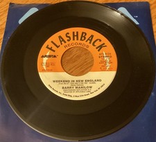 Barry Manilow “Weekend In New England / Can't Smile " 7" 45 rpm record, AFS-9124