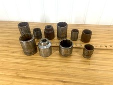 Lot of 10 Vintage Heavy Industrial Sockets - Premium Mixed USA Brands