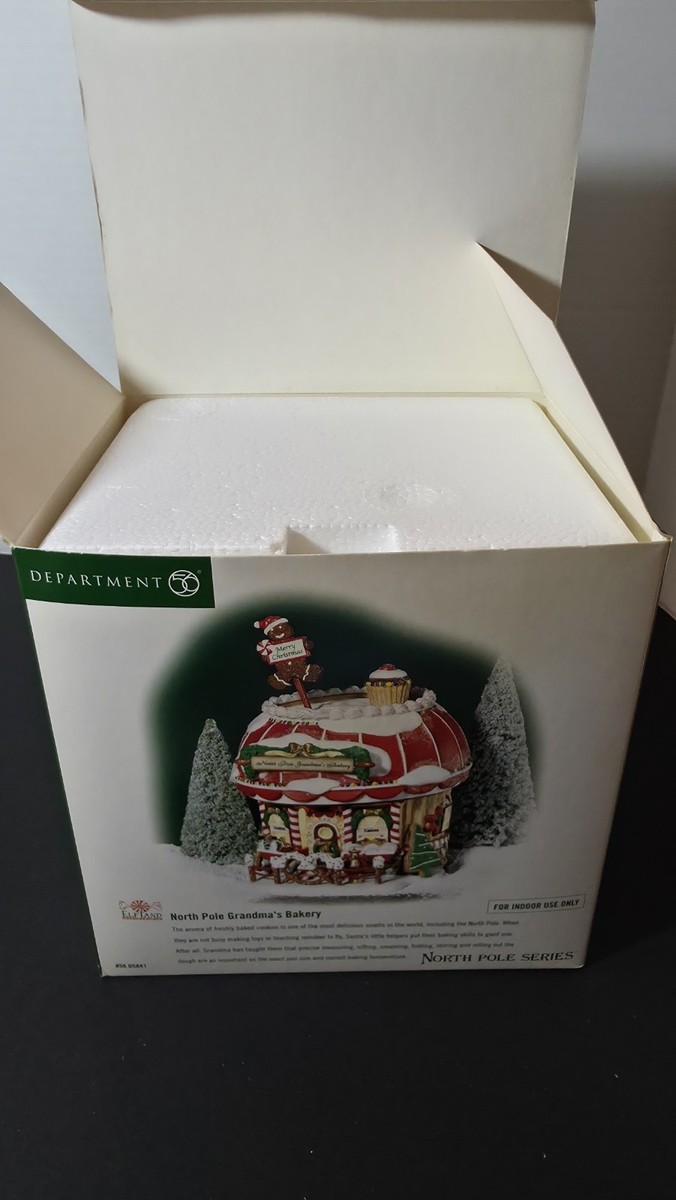 Department 56 House Pole North Grandma's Bakery Elf Land Retired