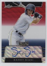 2019 Leaf Metal Draft Red White & Blue Wave /5 Sammy Siani #BA-SS1 Auto 1p94
