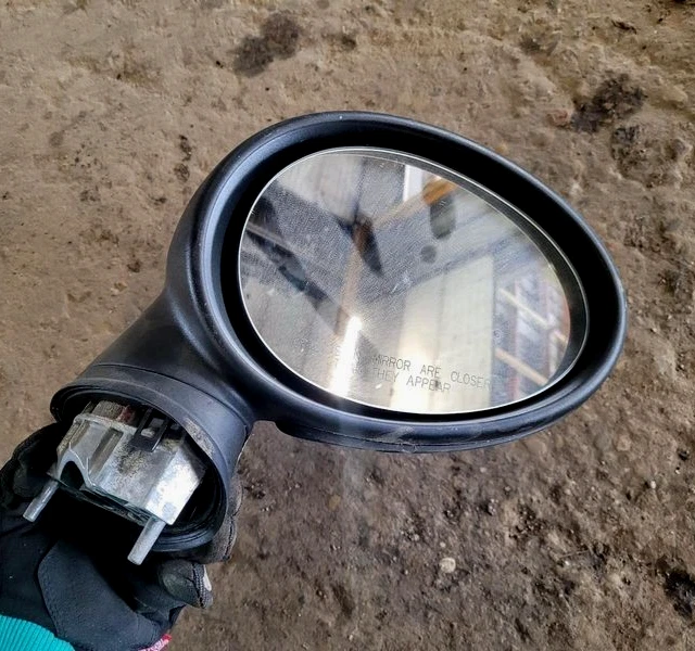 2011-2016 Mini Cooper Countryman Right Passenger Side View Mirror Door Black Oem - Image 2 of 4