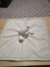 Blankets  Beyond Teddy Bear Baby Security Blanket Beige White Soft Plush Lovey