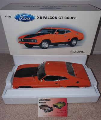 1:18 Biante Ford XB GT 351 Falcon Coupe Tango Orange with Black Highlights