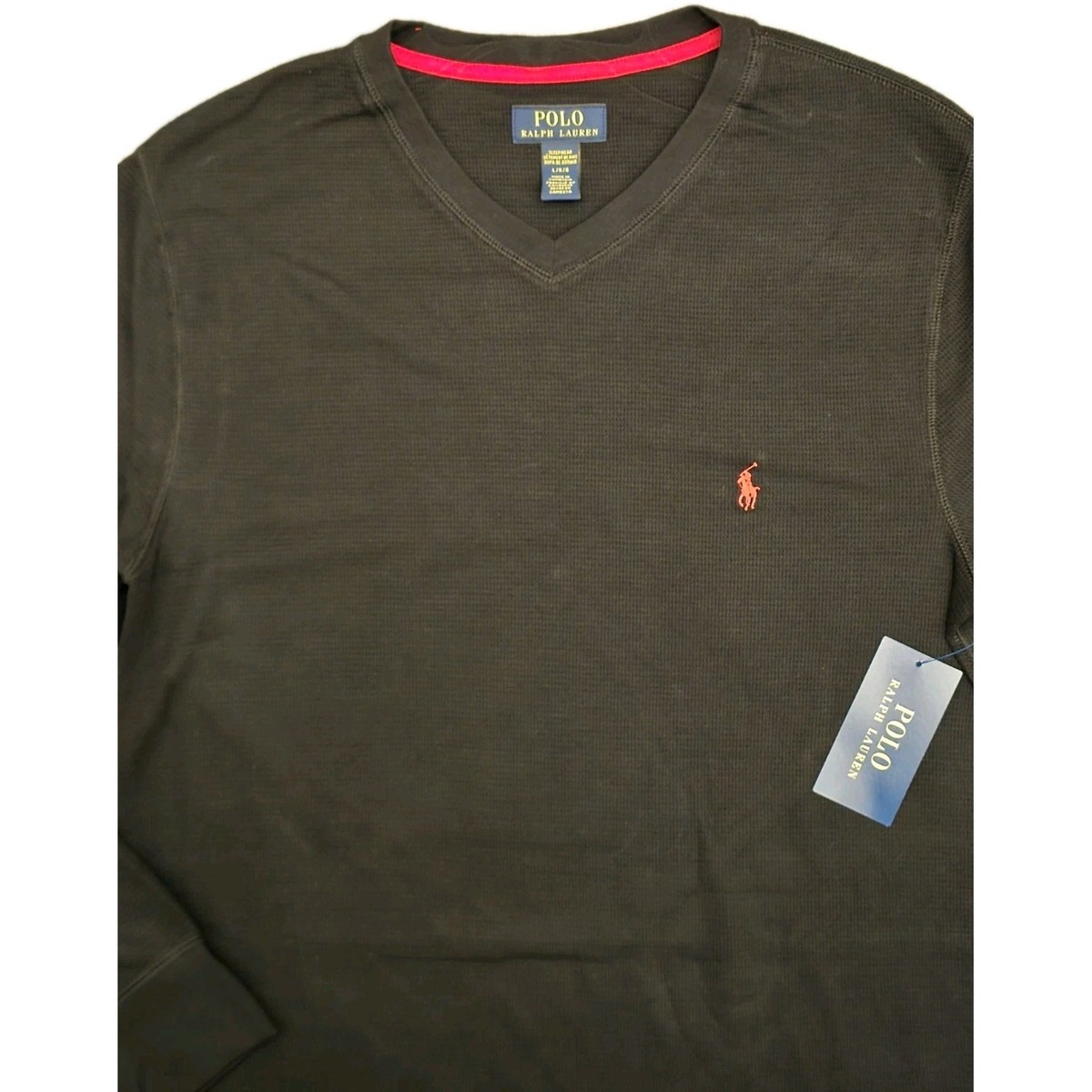 NWT! Polo Ralph Lauren Men's Waffle Knit Thermal Long Sleeve Shirt