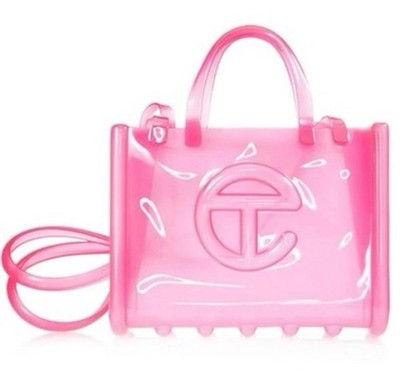 TELFAR X MELISSA Medium Pink Jelly Shopper NEW IN DUST BAG