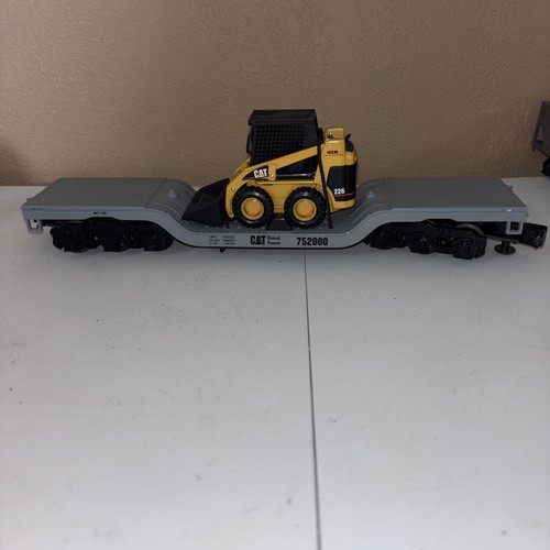 Vagón plano MTH Caterpillar Depressed Center #752000 con cargador #226 | Zustand: Used