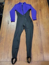 VTG Womens Medium Scuba Suit Purple Stirrups Pad M USA Made